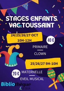 Stages enfants Vac.toussaint