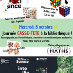Mercredi 8 octobre Journée CASSE-TETE à la bibliothèque ! (1)
