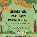 Poster annonce atelier scolaire style créatif
